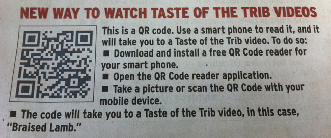 QR Code done the right way.