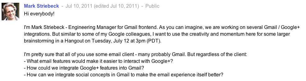 gmail frontend engineer
