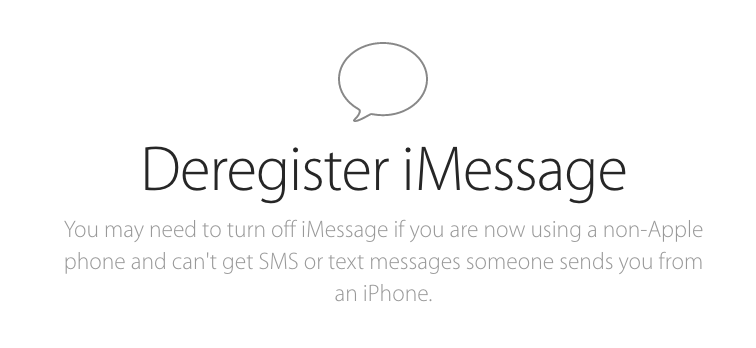 disconnect imessage